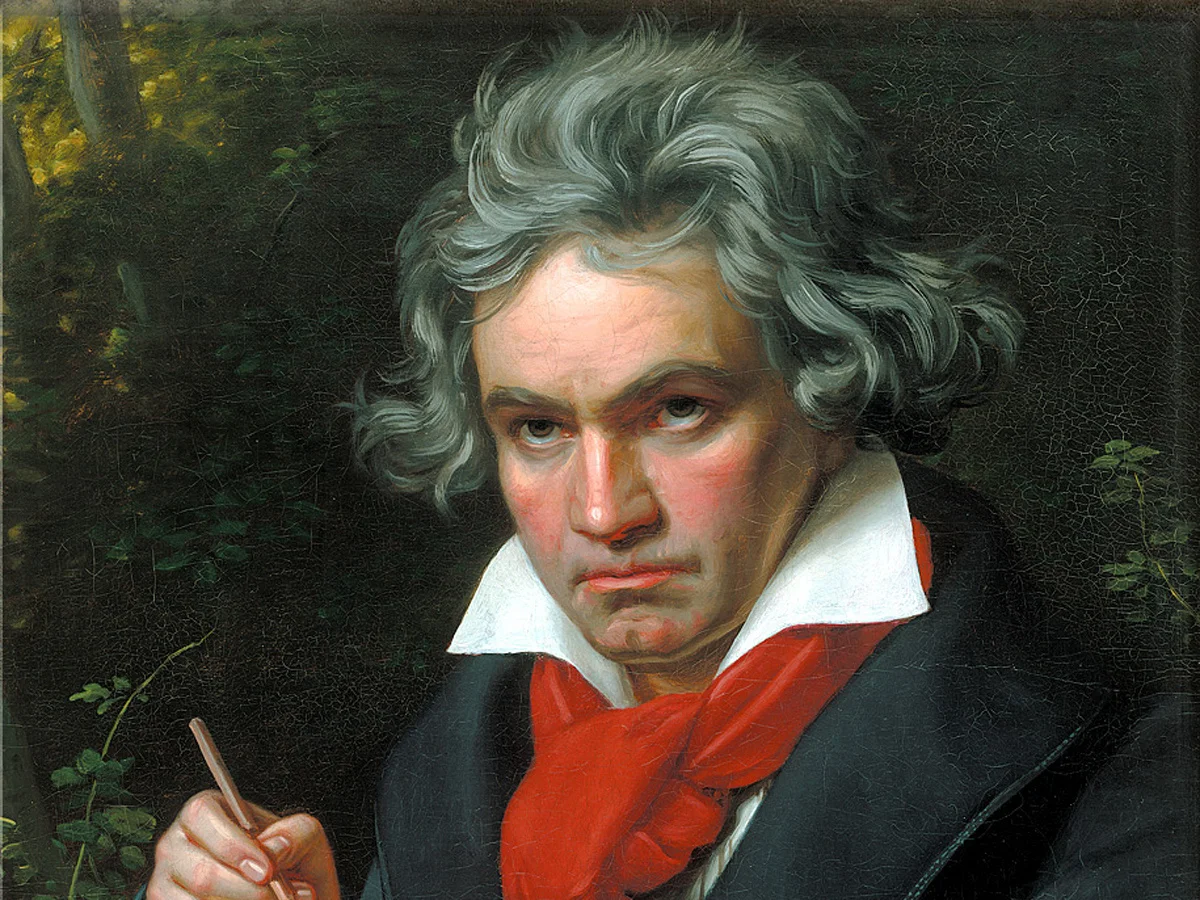 Porträtt av Ludwig van Beethoven, målning av Joseph Karl Stieler
