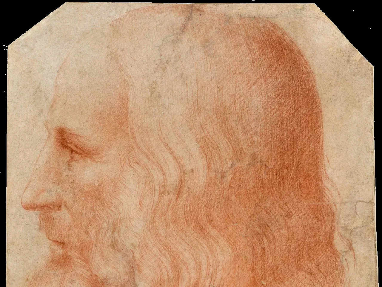 Porträtt av Leonardo da Vinci, tillskrivet Francesco Melzi
