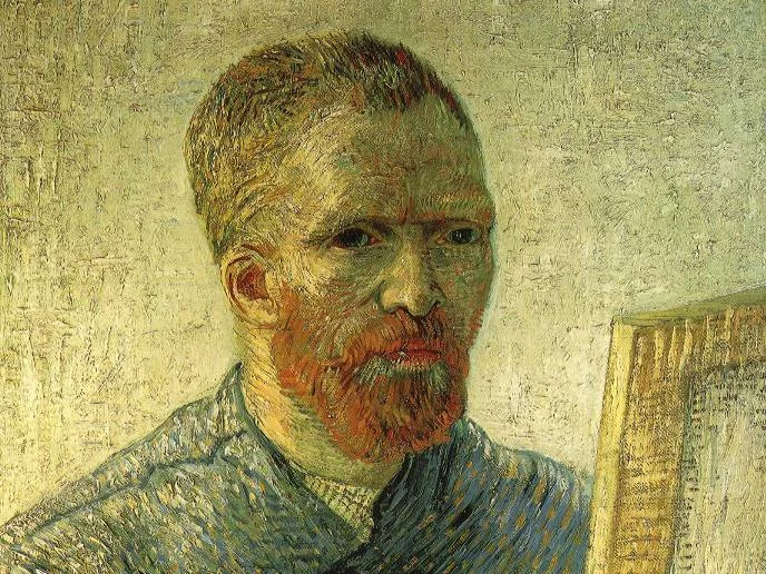 Självporträtt av Vincent van Gogh som konstnär